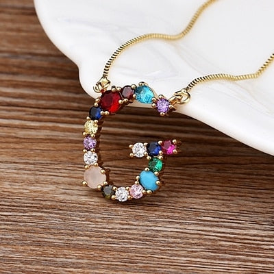 Letter Necklace colorfully