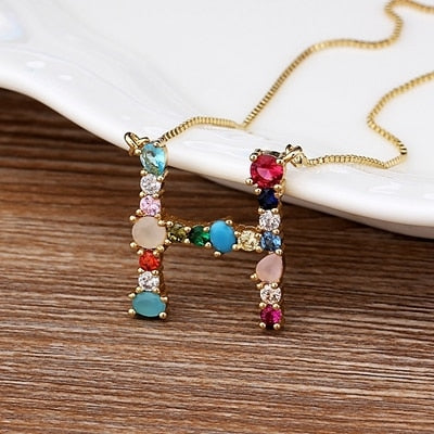 Letter Necklace colorfully