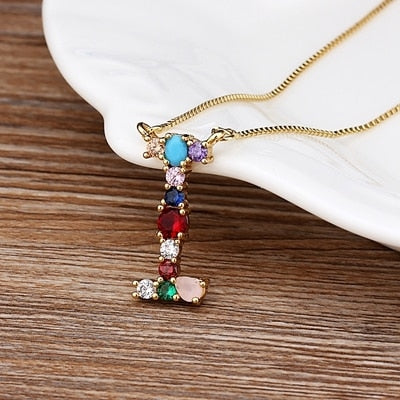 Letter Necklace colorfully