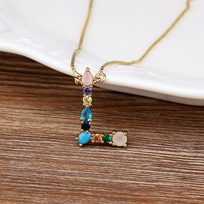 Letter Necklace colorfully