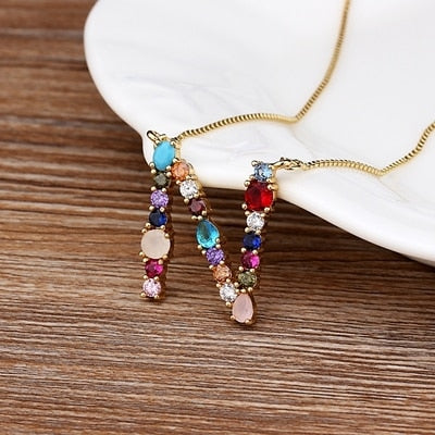 Letter Necklace colorfully