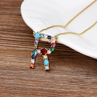 Letter Necklace colorfully