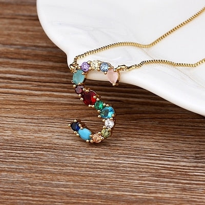 Letter Necklace colorfully