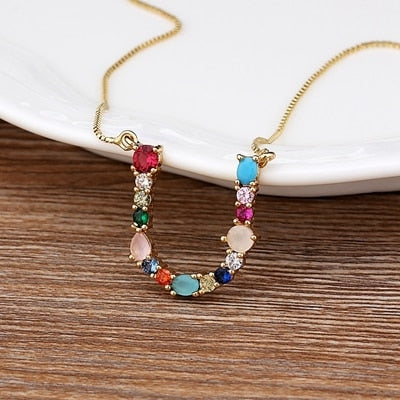 Letter Necklace colorfully