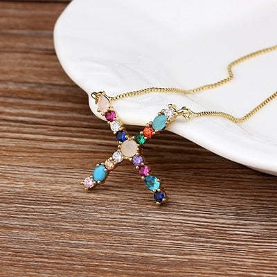 Letter Necklace colorfully