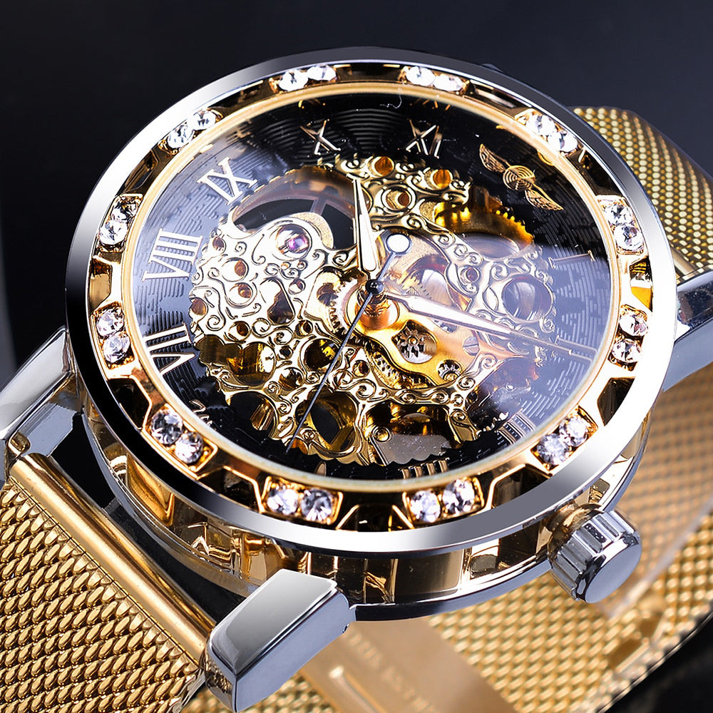 Soufli Golden Watches Men