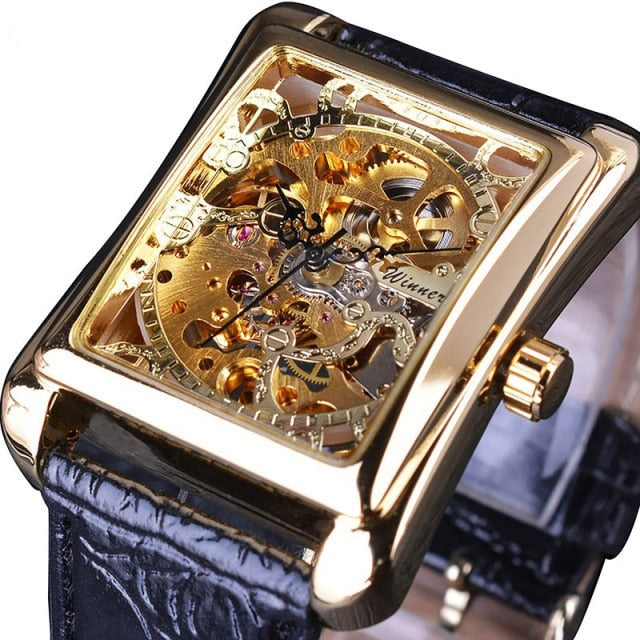 Golden Pattern Luxury  Watch Men