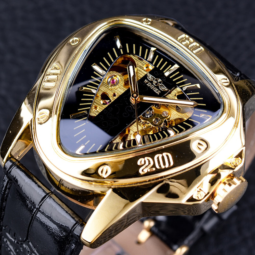 Triangle Golden Luxury Watches Men