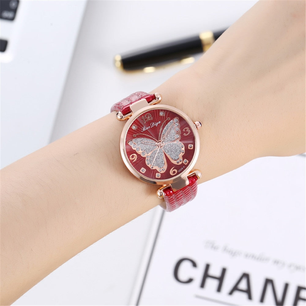 Butterfly Diamond Women  Watches