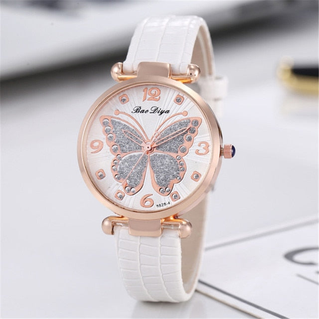 Butterfly Diamond Women  Watches