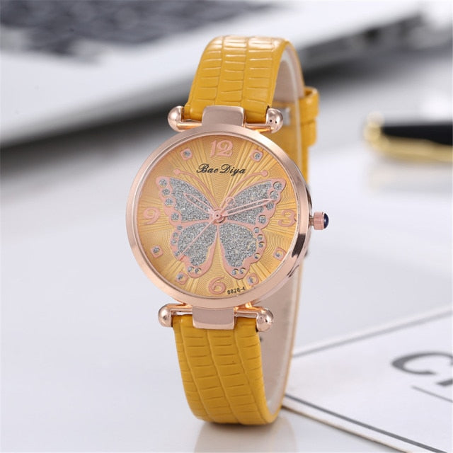 Butterfly Diamond Women  Watches