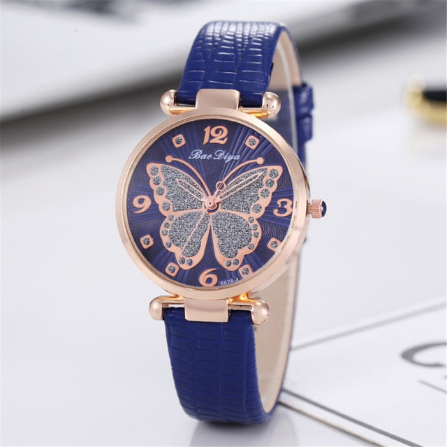 Butterfly Diamond Women  Watches