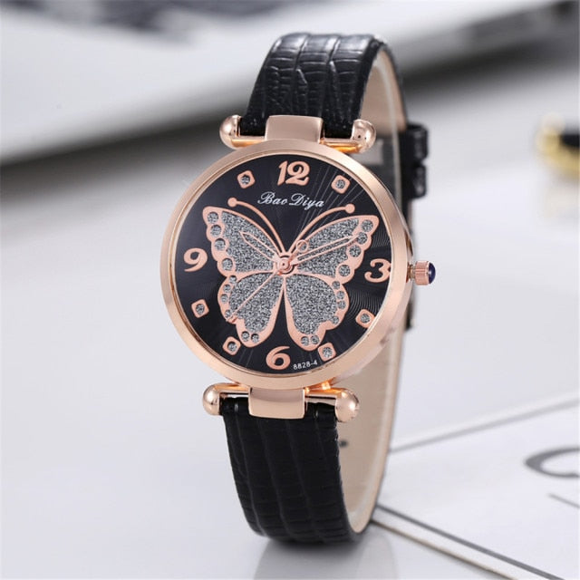 Butterfly Diamond Women  Watches