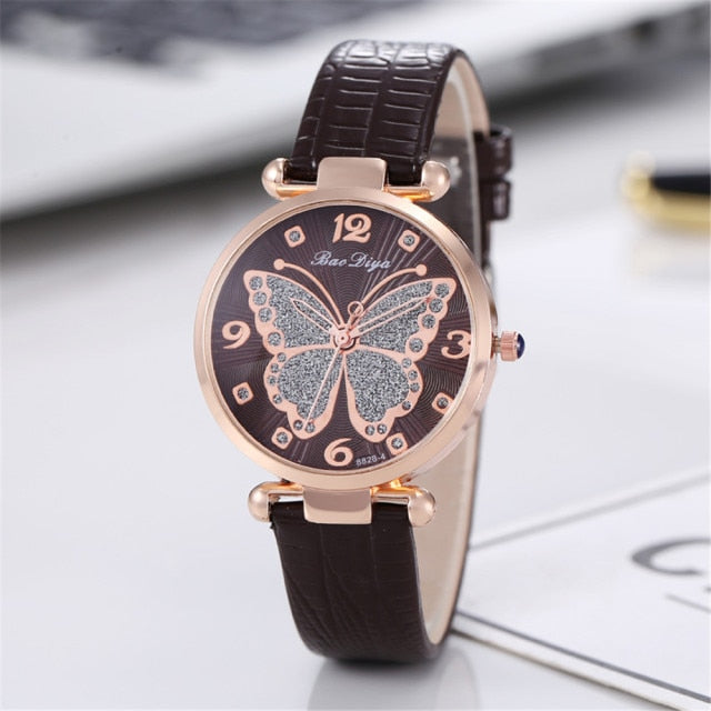 Butterfly Diamond Women  Watches