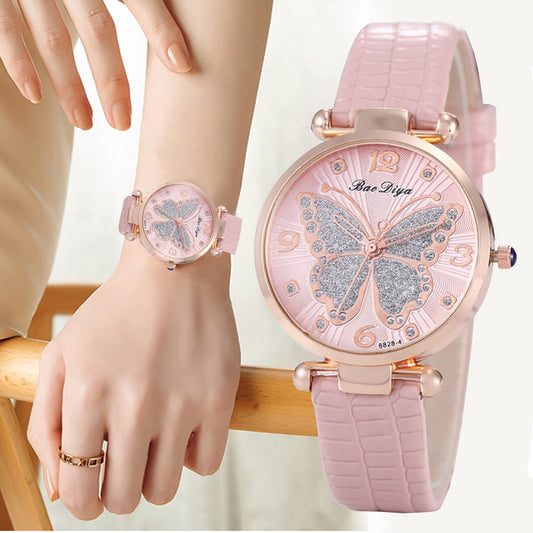 Butterfly Diamond Women  Watches