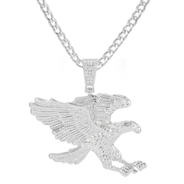 Chain Fierce Eagle Pendant Necklace