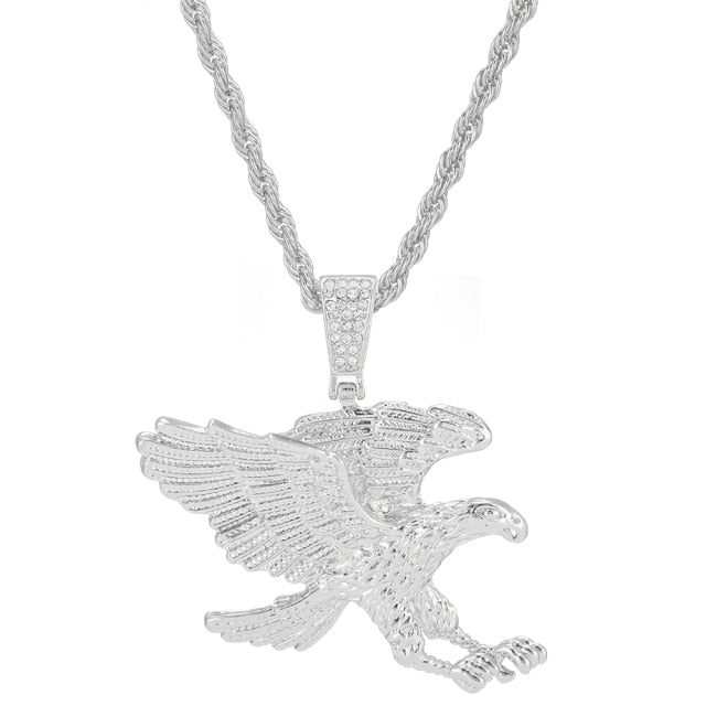 Chain Fierce Eagle Pendant Necklace