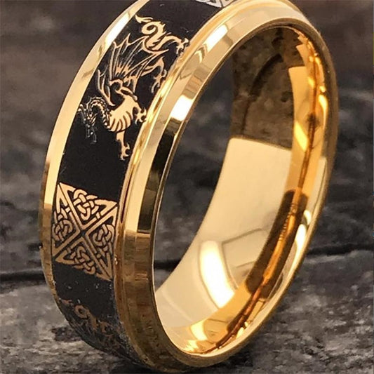 Unique Gold Dragon Rings